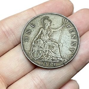 🎈$5 add on - 1934 ONE PENNY - George V
